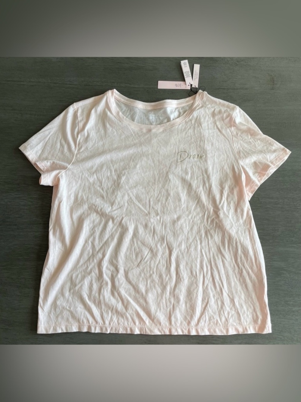 NWT Victorias Secret Dream Cropped Tee Pink